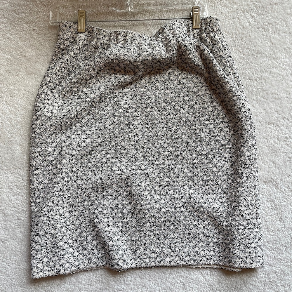St. John Collection Black Tweed Skirt
